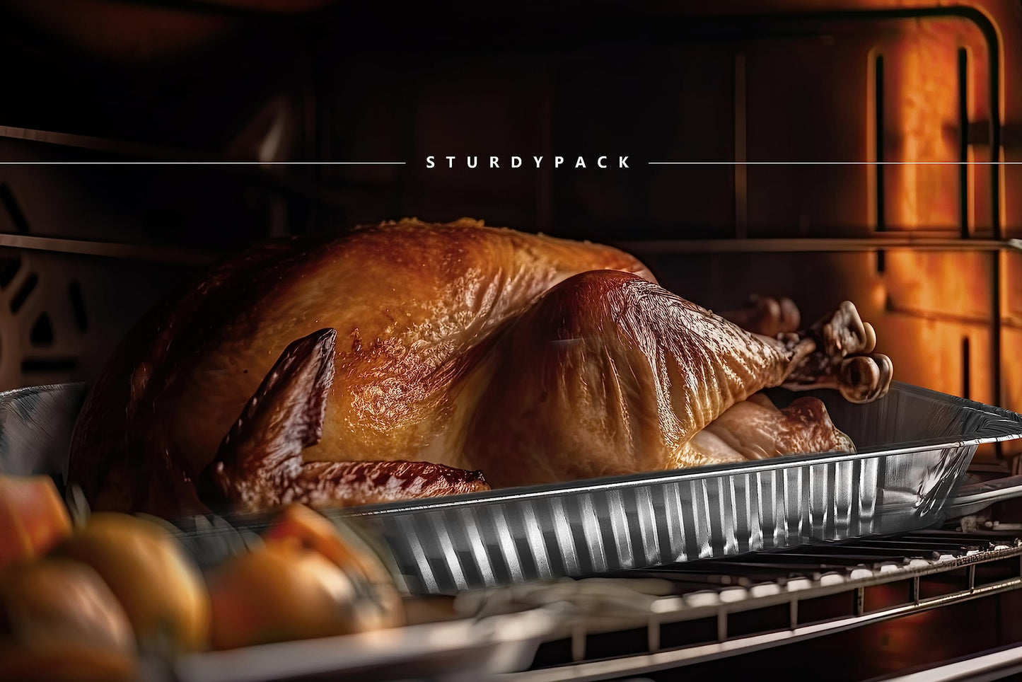 Disposable Half Size Shallow(9"x13"x1.5") Aluminum Tray / Steam Table Pans - Without Lids - 100 Psc./Case