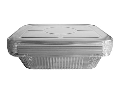 Disposable Half Size (13"x 9")  Aluminum Lid - For Half Size Tray / Steam Table Pan - 100 Pcs./Case