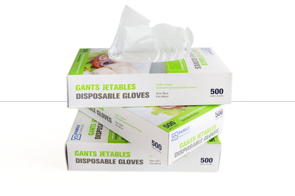 Disposable Gloves - Poly Ethylene(PE) - transparent - 500 Pcs./Box