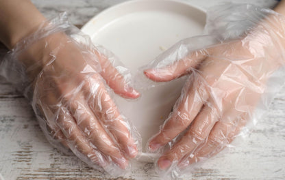 Disposable Gloves - Poly Ethylene(PE) - transparent - 500 Pcs./Box